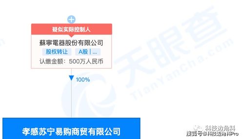 蘇寧易購在孝感成立商貿公司,注冊資本500萬元